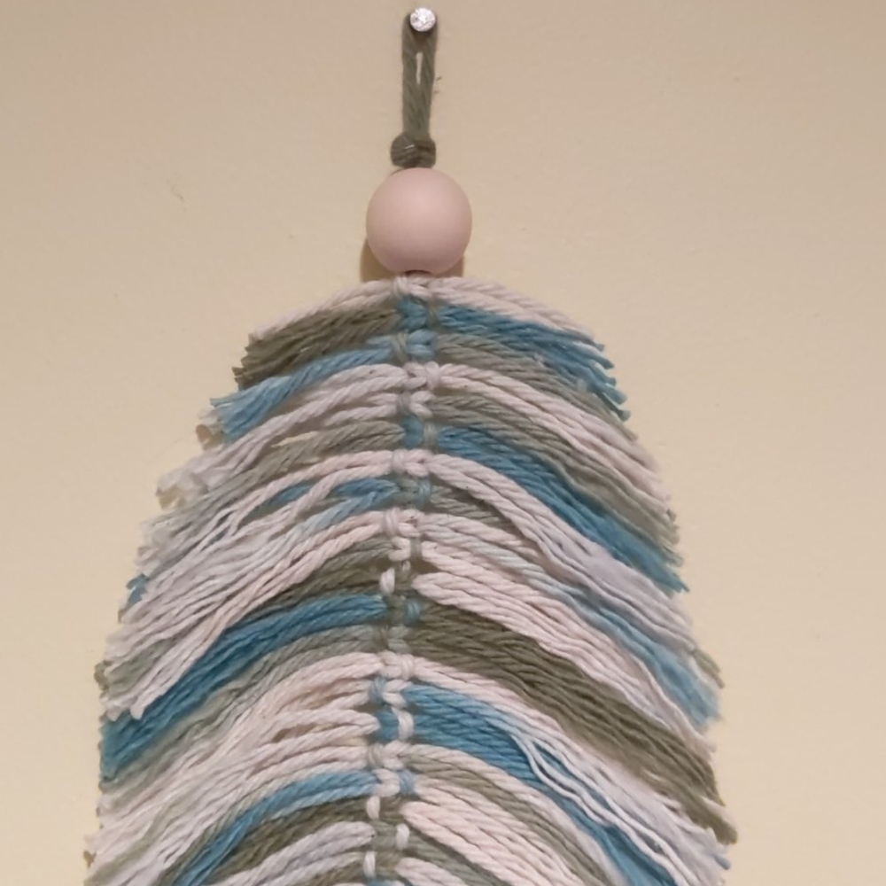 Boho macrame feather leaf - Picture 4 of 4
